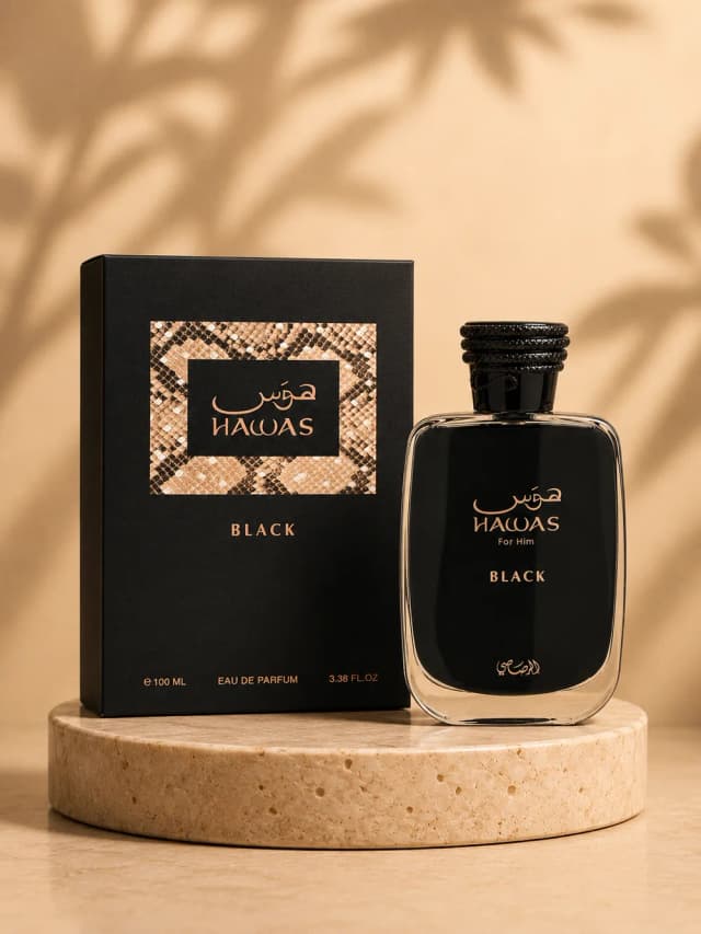 Frasco de Hawas Black, Rasasi