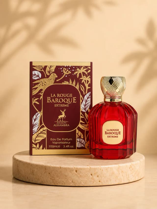 Frasco de La Rouge Baroque Extreme, Maison Alhambra